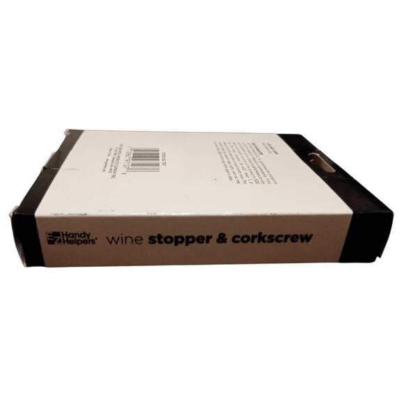 G&S EZ Handy Helpers 2 Pc Heart Shaped Bottle Wine Stopper & Corkscrew Set - Picture 4 of 5